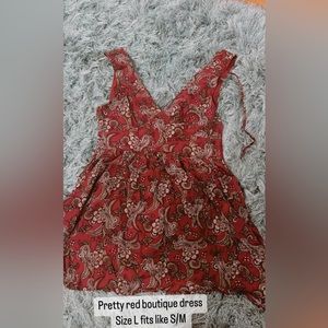 Gorgeous red flattering dress